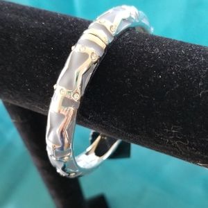 🔹️COOKIE LEE SILVER CHIC BANGLE BRACELET